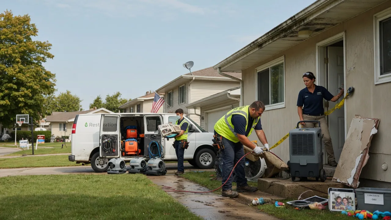 Water Damage Restoration in Cantrall, IL near me